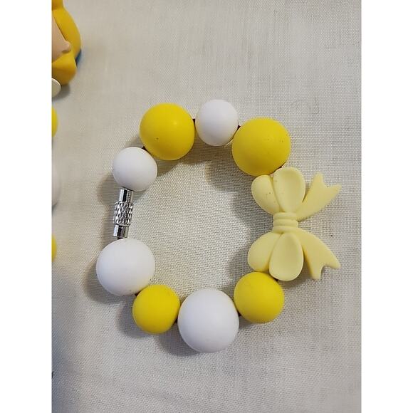 Bead Pen & Cup Charm Matching Combo Young Cinderella & Bow Silicone Beads - Picture 5 of 7